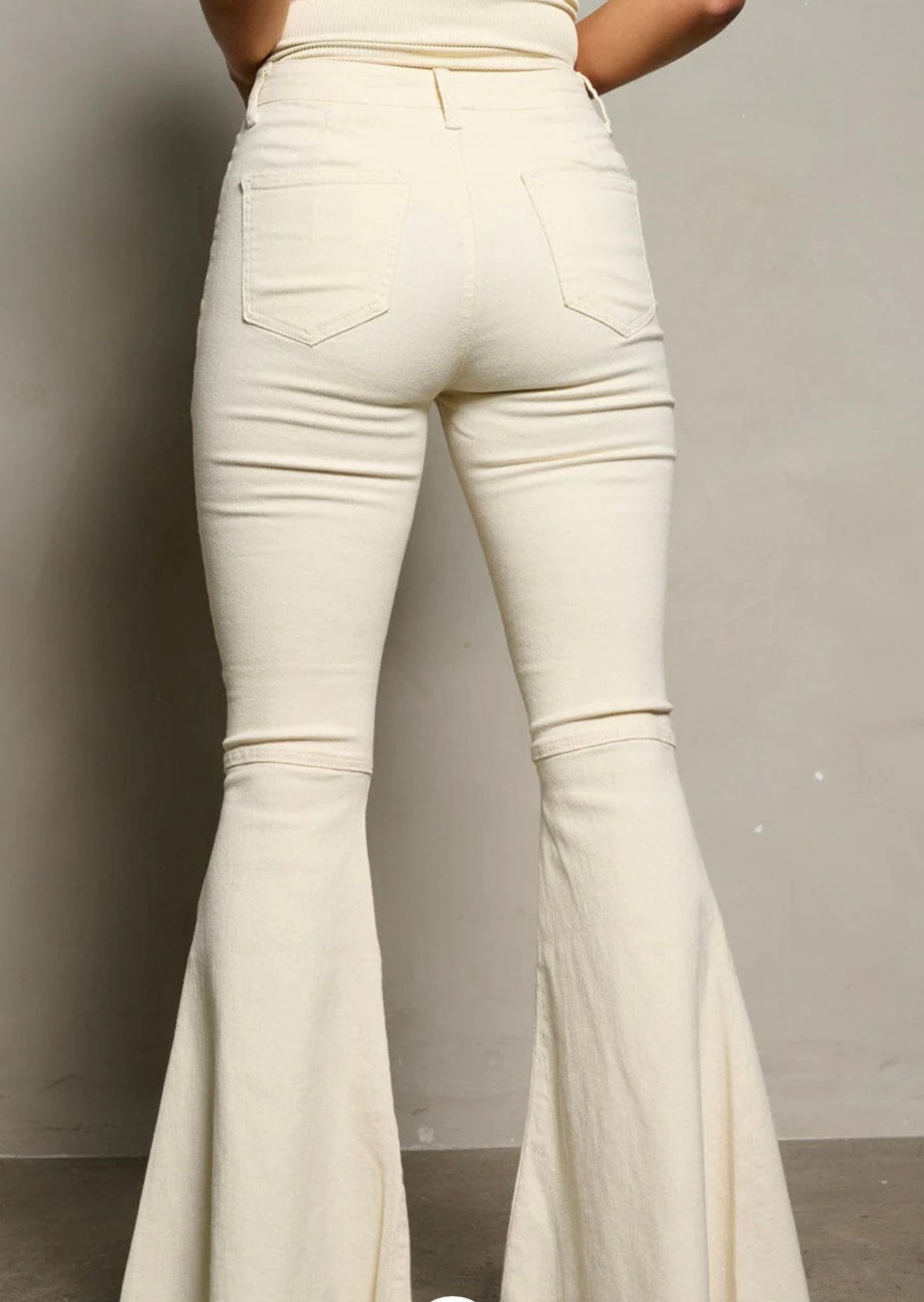 Stars denim bell bottom