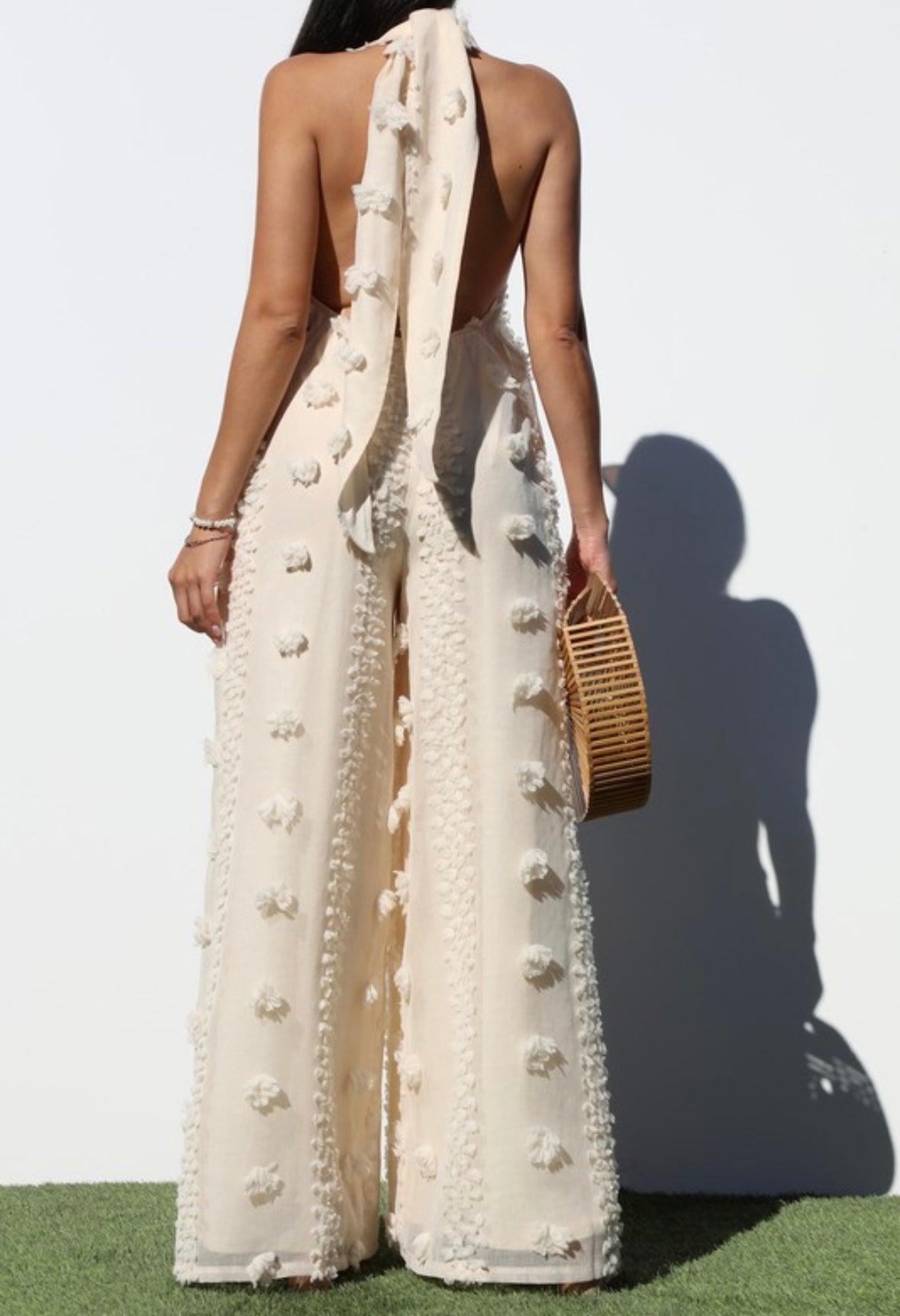 Cream Jumpsuit